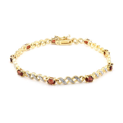 Bracciale in argento con Granato Mozambico