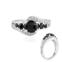Anello in argento con Spinello Nero