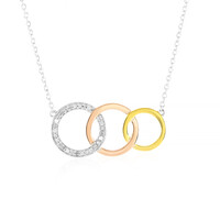 Collana in argento con Diamante I3 (J)