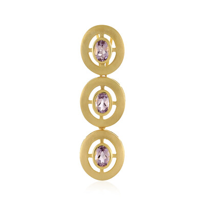 Ciondolo in argento con Ametista Rose de France (MONOSONO COLLECTION)