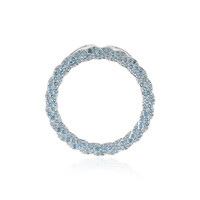 Ciondolo in argento con Topazio Blu Svizzero