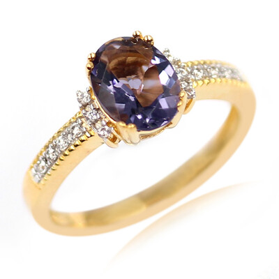 Anello in argento con Quarzo Mirtillo