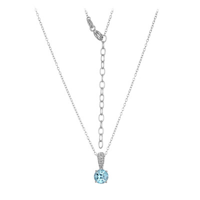 Collana in argento con Topazio Blu Cielo