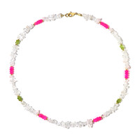 Collana in argento con Quarzo Bianco
