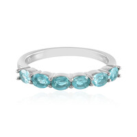 Anello in argento con Apatite Blu
