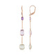Orecchini in argento con Ametista Rose de France (KM by Juwelo)