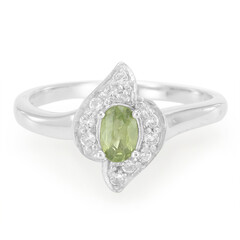 Anello in argento con Zaffiro Verde