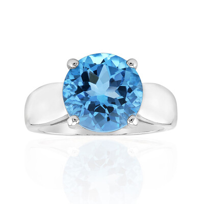 Anello in argento con Topazio Blu Cielo