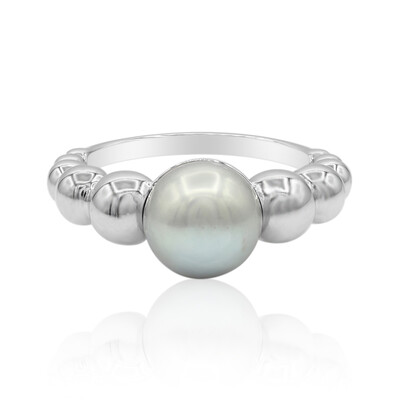 Anello in argento con Perla di Acqua Dolce (TPC)