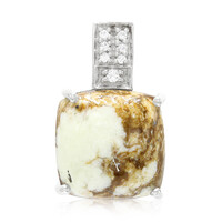 Ciondolo in argento con Magnesite
