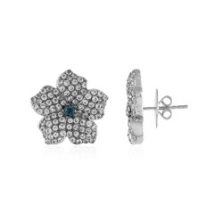 Orecchini in argento con Topazio Blu Londra (Dallas Prince Designs)