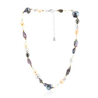 Collana in argento con Perla Keshi (TPC)
