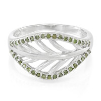 Anello placcato in platino con Diamante Fancy