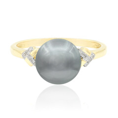 Anello in oro con Perla Tahitiana (TPC)