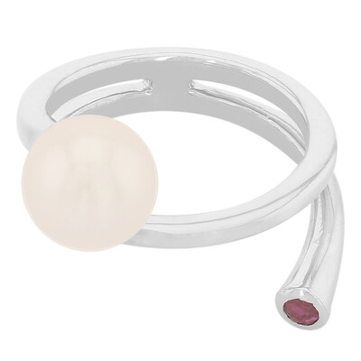 Anello in argento con Perla Akoya (MONOSONO COLLECTION)