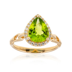 Anello in oro con Peridoto Dashihe  (CIRARI)
