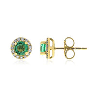 Orecchini in oro con Smeraldo Zambia AAA (CIRARI)
