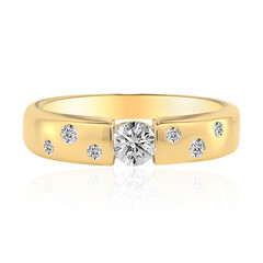 Anello in oro con Diamante IF (D)