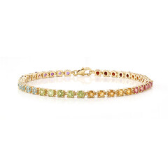 Bracciale in argento con Topazio Rosa