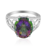 Anello in argento con Topazio Mistico