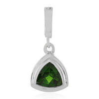 Ciondolo in argento con Diopside Russo