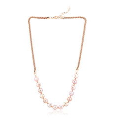 Collana in argento con Perla d'Acqua Dolce Porpora (TPC)
