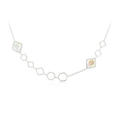 Collana in argento con Topazio Orchidea