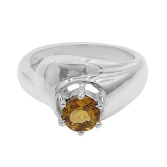 Anello in argento con Citrino Madeira