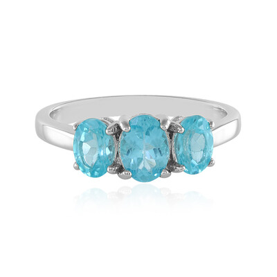 Anello in argento con Apatite Blu