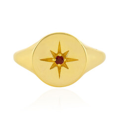 Anello in argento con Zircone Champagne