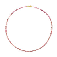 Collana in argento con Quarzo Fragola