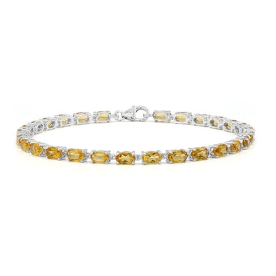 Bracciale in argento con Quarzo Miele