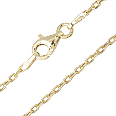 Catenina veneziana in argento 925 placcato oro giallo - 45 cm - 2,6 g