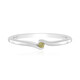 Anello in argento con Diamante Giallo I3