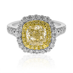 Anello in oro con Diamante Giallo SI2 (CIRARI)