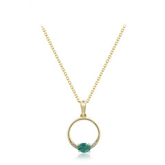 Collana in oro con Smeraldo Zambia (CIRARI)