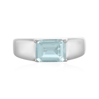 Anello in argento con Topazio Blu Cielo