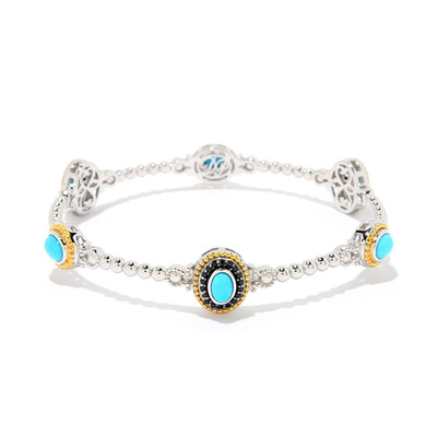 Bracciale in argento con Turchese Sleeping Beauty (Dallas Prince Designs)