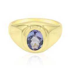 Anello in oro con Tanzanite (non riscaldata)