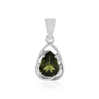 Ciondolo in argento con Moldavite