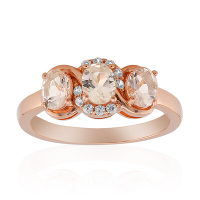 Anello in argento con Morganite