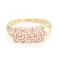 Anello in oro con Zaffiro Padparadscha (non riscaldato) (AMAYANI)