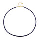 Collana in argento con Zaffiro Blu del Madagascar