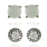 Orecchini in argento con Opale di Welo