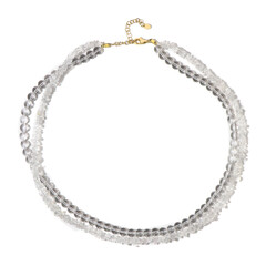 Collana in argento con Quarzo Bianco