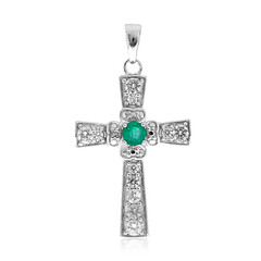 Ciondolo in argento con Smeraldo