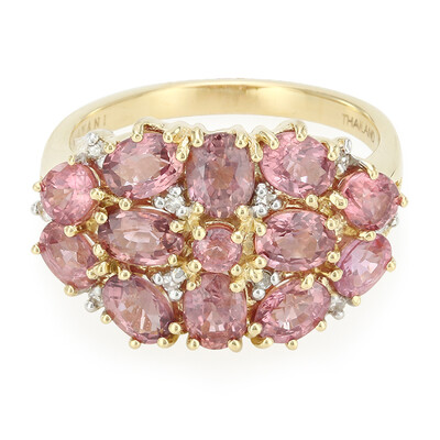Anello in oro con Zaffiro Padparadscha (non riscaldato) (AMAYANI)