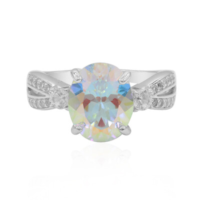Anello in argento con Topazio Moonlight