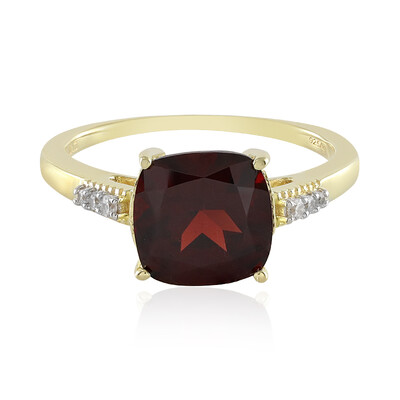 Anello in argento con Granato Mozambico