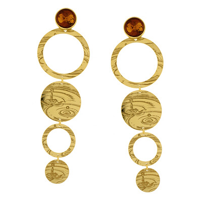 Orecchini in argento con Ambra Baltica (dagen)